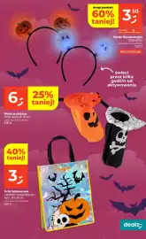 Dealz gazetka tydzień 43 Strona 21: Torba halloweenowa €3,00, Opaska fluorescencyjna €3,50
