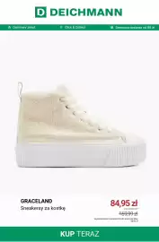 Deichmann gazetka tydzień 43 Strona 5: Sneakersy za kostkę Graceland €84,95