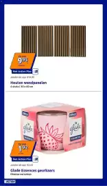 Action folder week 43 Pagina 5: Glade Essences geurkaars €1,92, Houten wandpanelen €9,95