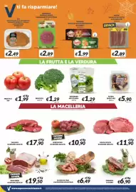 Volantino Supermercati Visotto Pagina 2: Salsiccia Fina Cacciatore Pitaccolo €6,49, Broccoli €1,29