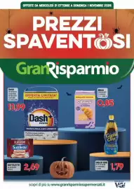 Volantino Gran Risparmio Pagina 1: OFFERTE DA MERCOLEDÌ 21 OTTOBRE A DOMENICA 1 NOVEMBRE 2026 PREZZI SPAVENTOSI