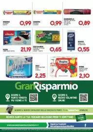 Volantino Gran Risparmio Pagina 16: Domopak pellicola €0,99, Regina Regina di cuori asciugatutto €2,10
