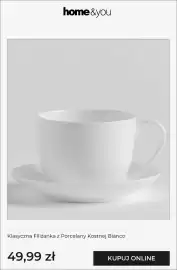 Home&You gazetka tydzień 43 Strona 3: Klasyczna filiżanka z porcelany kostnej Bianco €49,99