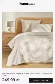 Home&You gazetka tydzień 43 Strona 6: Komplet pościeli bawełnianej Avis 200x220 cm z 2 poszewkami 70x80 home & you €249,99