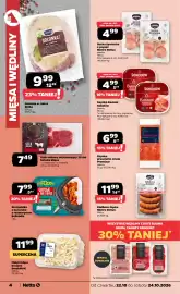 Netto gazetka Strona 4: Szynka Basiuni plastry Sokołów €4,99, Golonka w siatce Skiba €9,99