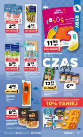 Netto gazetka Strona 5: Łosoś pacyficzny z Patagonii Connoisseur €11,99, Paluszki o smaku krabowym surimi Garso €2,49