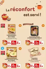 Catalogue Coccinelle Express page 12: Belle France Purée de pomme de terre €1,60, Belle France Hachis parmentier €2,45