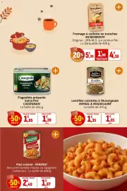 Catalogue Coccinelle Express page 13: PANZANI Macaroni tomate mozza €1,87, RICHESMONTs Fromage à raclette en tranches €4,30