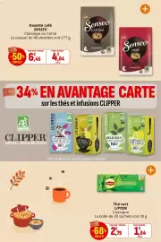 Catalogue Coccinelle Express page 15: Senseo dosette café €4,84, LIPTON Thé vert Classique €1,84
