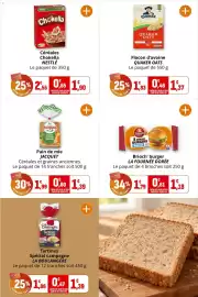 Catalogue Coccinelle Express page 16: QUAKER Flocon d'avoine €1,37, LA BOULANGÈRE Tartines €1,39