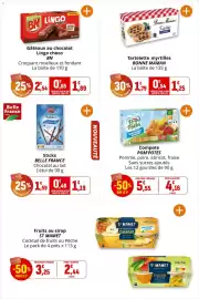 Catalogue Coccinelle Express page 18: Belle France Sticks €1,19, BONNE MAMAN Tartelette myrtilles €1,25
