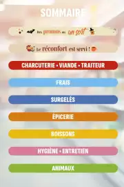 Catalogue Coccinelle Express page 2: SOMMAIRE Des promos ou un sort Le réconfort est servi! CHARCUTERIE⚫ VIANDE ⚫ TRAITEUR