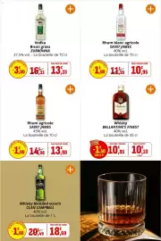 Catalogue Coccinelle Express page 30: CLAN CAMPBELL Whisky blended scotch €18,69, SAINT JAMES Rhum blanc agricole €10,95