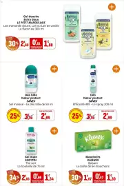 Catalogue Coccinelle Express page 33: SANYTOL Gel mains désinfectant €1,34, SANEX Déo Natur protect €2,99