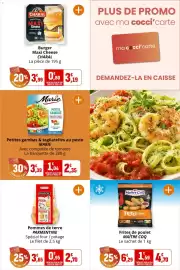 Catalogue Coccinelle Express page 7: PARMENTINE Pommes de terre €2,70, MARIE Petites gambas & tagliatelles au pesto €2,35