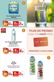 Catalogue Coccimarket page 18: Belle France Eau de source de montagne €0,32, THONON Eau Minérale Naturelle €2,58