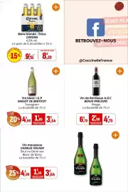 Catalogue Coccimarket page 20: DAGUET DE BERTICOT Vin blanc I.G.P. Sauvignon €3,54, CHARLES VOLNER Vin mousseux €3,64
