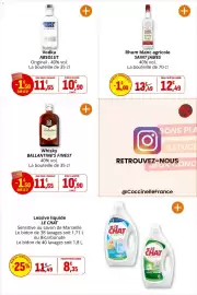 Catalogue Coccimarket page 21: ABSOLUT VODKA €10,90, SAINT JAMES Rhum blanc agricole €12,49