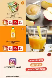 Catalogue Coccimarket page 9: ANDROS Compote de pomme €1,99, ANDROS Jus d'oranges pressées €2,48