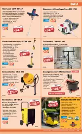 Stabilo Fachmarkt Prospekt Seite 13: Betonmischer GBM 160 Güde €279,99, Rührwerk GRW 1814.1 Güde €74,99