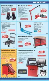 Stabilo Fachmarkt Prospekt Seite 19: Pick-Up-Kran mit Seilwinde 0,9 T €299,99, Reifenwuchtmaschine Top 24 DEMA €799,00