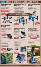 Stabilo Fachmarkt Prospekt Seite 8: Sägekettenschärfgerät GKS 108 L €29,99, Benzin-Kettensäge KS 450-55 €89,99
