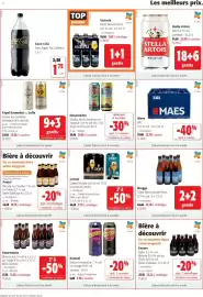 Catalogue Colruyt page 6: Tripel Karmeliet ou Leffe €25,02, Cornet Oaked blonde €7,73