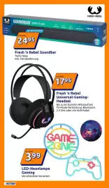 Action Flugblatt woche 43 Seite 26: Fresh 'n Rebel Soundbar €24,95, Fresh 'n Rebel Universal-Gaming-Headset €17,95