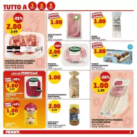 Volantino PENNY Pagina 2: Tramezzino Cotto e Maionese Gli Allegri Sapori €1,00, Pancetta Coppata Nazionale €2,00