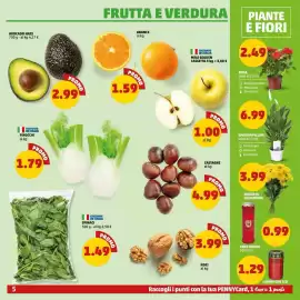 Volantino PENNY Pagina 5: Noci €3,99, Spinaci €1,49