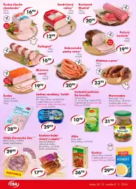 CBA leták | Potraviny Strana 3: Šunka Libušín standardní €16,90, Kmotr klobása z pece €23,00