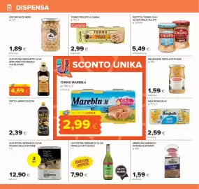 Volantino Oasi Pagina 14: Filetti di tonno Callipo €5,49, Ceci bio alce nero €1,89