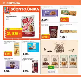 Volantino Oasi Pagina 16: Cioccolato Ritter Sport Latte delle Alpi €1,59, Kellogg's Extra €2,98