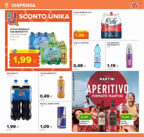 Volantino Oasi Pagina 17: Thè San Benedetto Pesca €0,49, Acqua lauretana €0,48