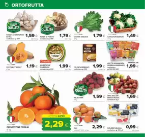 Volantino Oasi Pagina 4: Clementine Foglia €2,29, Poker di funghi €1,79