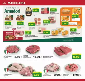 Volantino Oasi Pagina 8: Fettine sceltissime bovino adulto €16,99, Lombata con osso bovino adulto €17,99