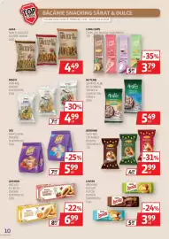 Catalog Auchan Pagină 10: Nutline semințe albe de floarea soarelui ușor/extra sărate €5,49, Mogyi arahide €4,99