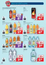 Catalog Auchan Pagină 14: Prigat băutură necarbo gazoasă €6,69, Coca Cola Regular Fanta Portocale €8,99