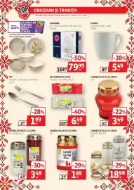Catalog Auchan Pagină 20: Candelă Gyertya Znicz €169,00, Benges set candele plastic €6,49