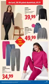 Catalog Lidl săptămâna 44 Pagină 33: Esmara bluză / hanorac din molton, damă €49,99, Esmara pulover damă €39,99