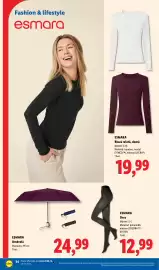 Catalog Lidl săptămâna 44 Pagină 34: Esmara Dres €12,99, Esmara Umbrelă €24,99