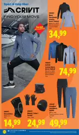 Catalog Lidl săptămâna 44 Pagină 36: Crivit jacheta termică hibrid €74,99, Crivit pantaloni funcționali, bărbați €49,99