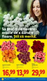 Catalog Lidl săptămâna 44 Pagină 38: Buchet trandafiri maxi €29,99, Buchet crizanteme €13,99
