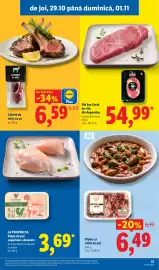 Catalog Lidl săptămâna 44 Pagină 51: Pipote și inimi de pui €6,49, Meat Revolution Rib Eye Steak €54,99