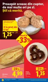 Catalog Lidl săptămâna 44 Pagină 6: Pâine Durum €4,99, Gogoașă cu glazură de ciocolată €1,35