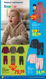 Catalog Lidl săptămâna 44 Pagină 66: Lupilu bluză și pantaloni din lână merinos €79,99, Lupilu salopeta cu fermoar €99,99