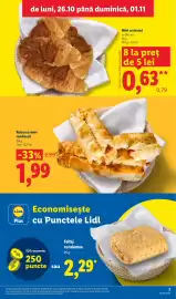 Catalog Lidl săptămâna 44 Pagină 7: Rulou cu mere românești €1,99, Mini croissant €0,63