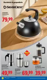 Catalog Lidl săptămâna 44 Pagină 74: Silvercrest Rășniță 2 în 1 €69,99, Silvercrest presă franceză / ceainic €39,99