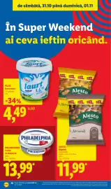 Catalog Lidl săptămâna 44 Pagină 76: Philadelphia cremă de brânză xl €13,99, Alesto Migdale €11,99