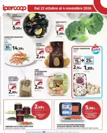 Volantino Ipercoop Pagina 16: Contornissimi al vapore Bonduelle €2,99, Patate Selenella €2,49